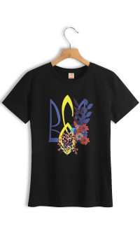 Жіноча футболка "Квітковий тризуб"
