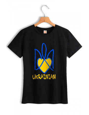 Жіноча футболка "Україна в серці"